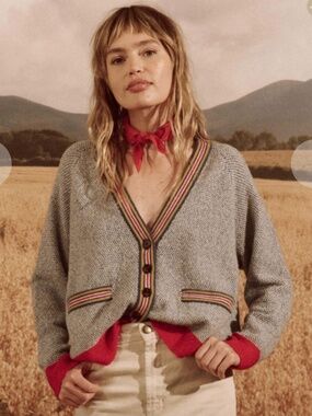 The Great. The Varcity Cardigan in Coastline Size S (1)